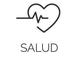 Icono de salud con un corazón